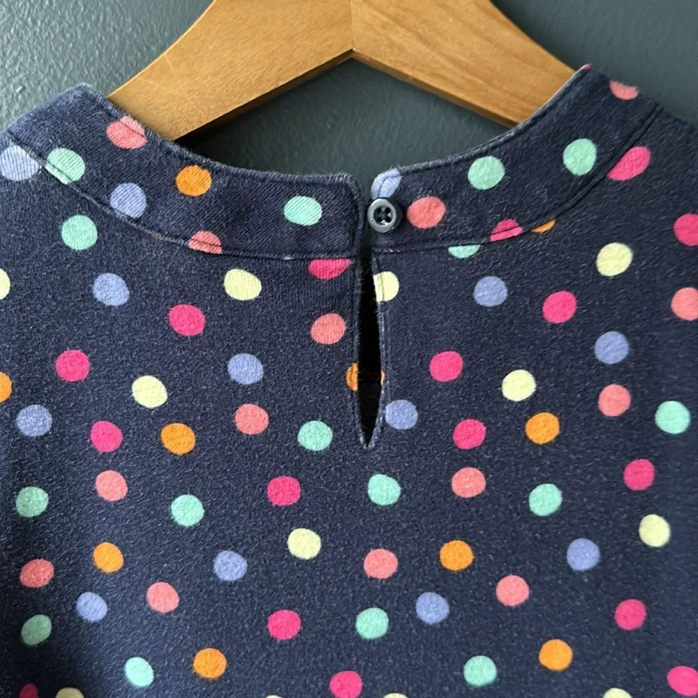 💞 GYMBOREE Girls Dress navy with polka dots girls size 7 girls